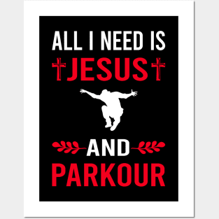 I Need Jesus And Parkour Posters and Art